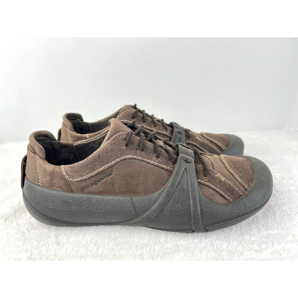 Patagonia Toast & Jam Leather Shoe Womens 8.5 Brown Leather Lace Up Skywalk Sole